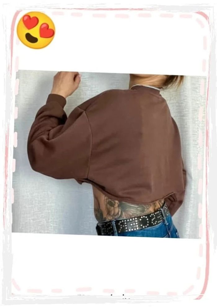 Sweat court, crop top manches longues taille M - H&M divided - photo numéro 5