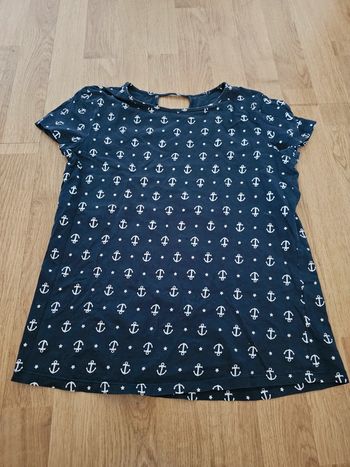 Tee-shirt encre bateaux