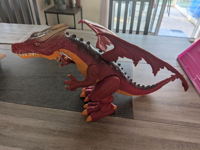 Grande figurine de dragon son bruit grognement et mouvements enfanf - photo numéro 2