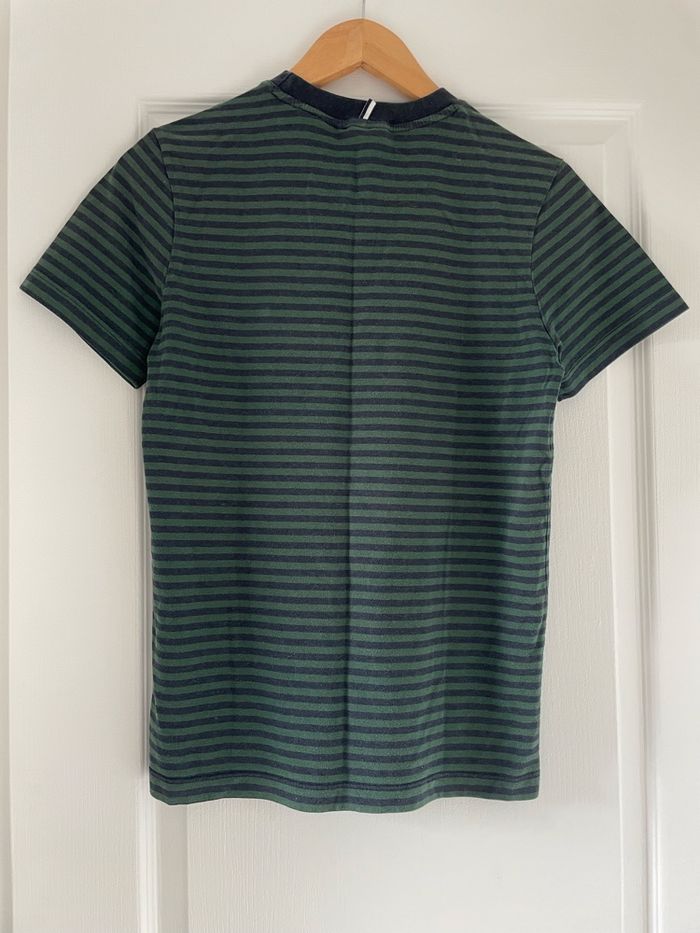 T-shirt rayé vert et bleu - photo numéro 2