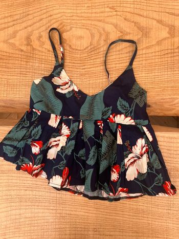 Blouse débardeur fleuri été fille 11 ans neuf