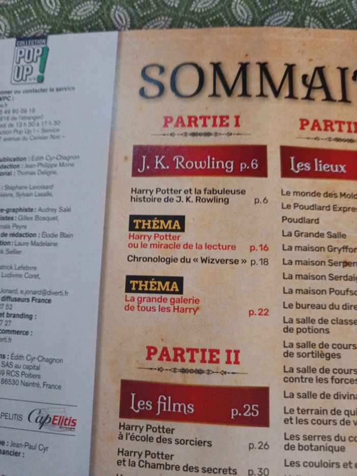 Magazine Harry Potter Pop UP le guide - photo numéro 7