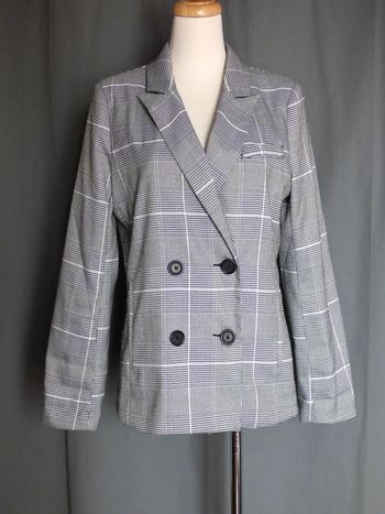 Veste grise quadrillée Vera & Lucy