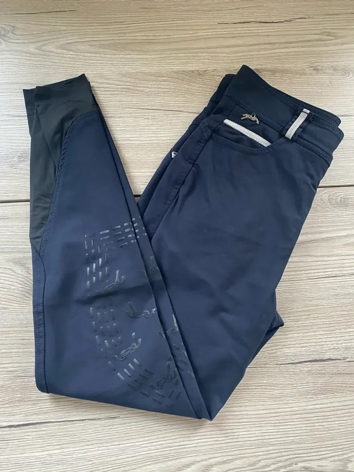 Pantalon d’équitation Pénélope Leprévost – Taille 14 ans (convient à un XXS)  Bleu Marine