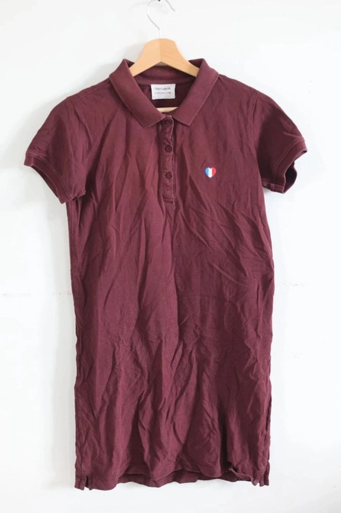 C56 robe polo bordeaux Teddy Smith S