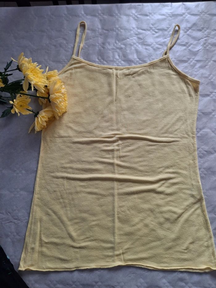 Très bel ensemble top jaune et pantalon fleuri - - photo numéro 4