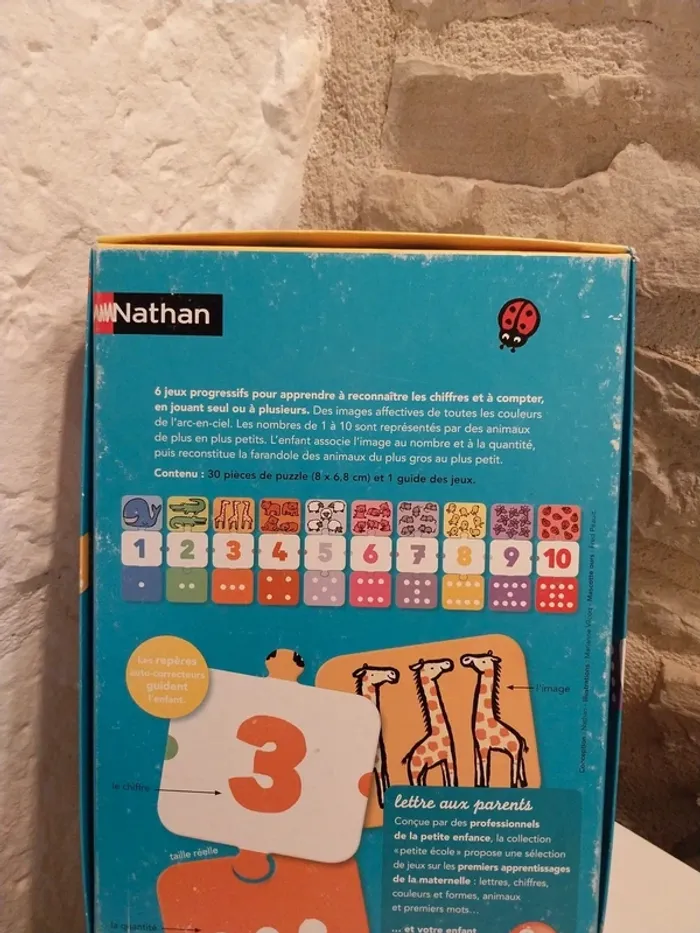 Jeux éducatif les chiffres en tres bon etat jeu complet - photo numéro 3