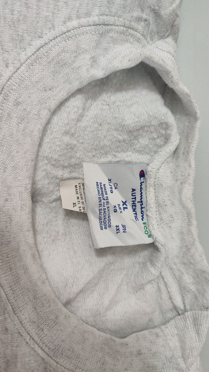 Vêtement Homme Sweatshirts Sweats pull blanc Champion taille XL #Retrostreet - photo numéro 2