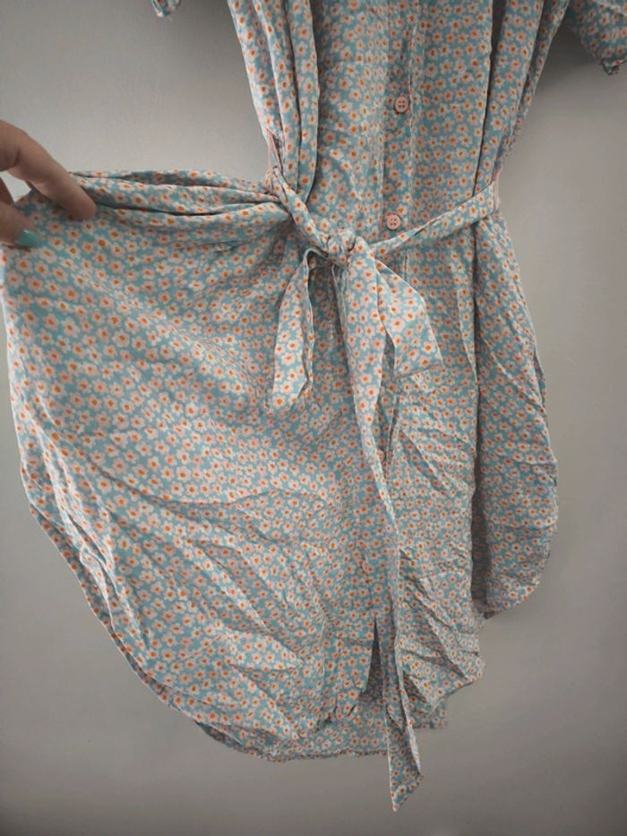 Robe mi longue monki fleurie taille M mais taille grand - photo numéro 3