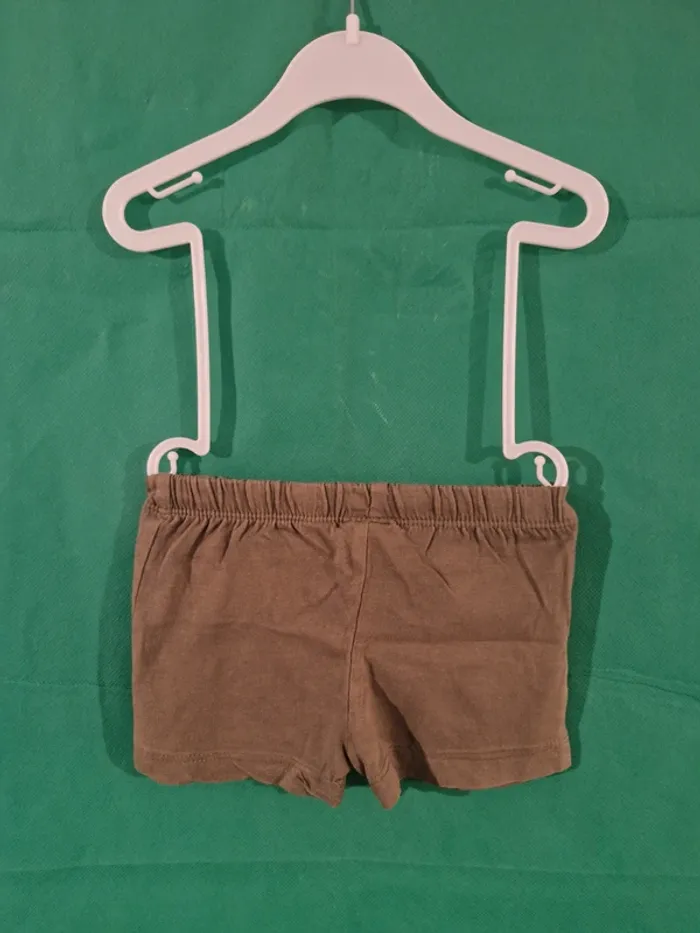Ensemble bébé “Trio de la jungle” (t-shirt + short) orange kaki 3 mois Sans marque - photo numéro 11