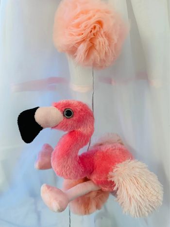 Peluche flamant rose