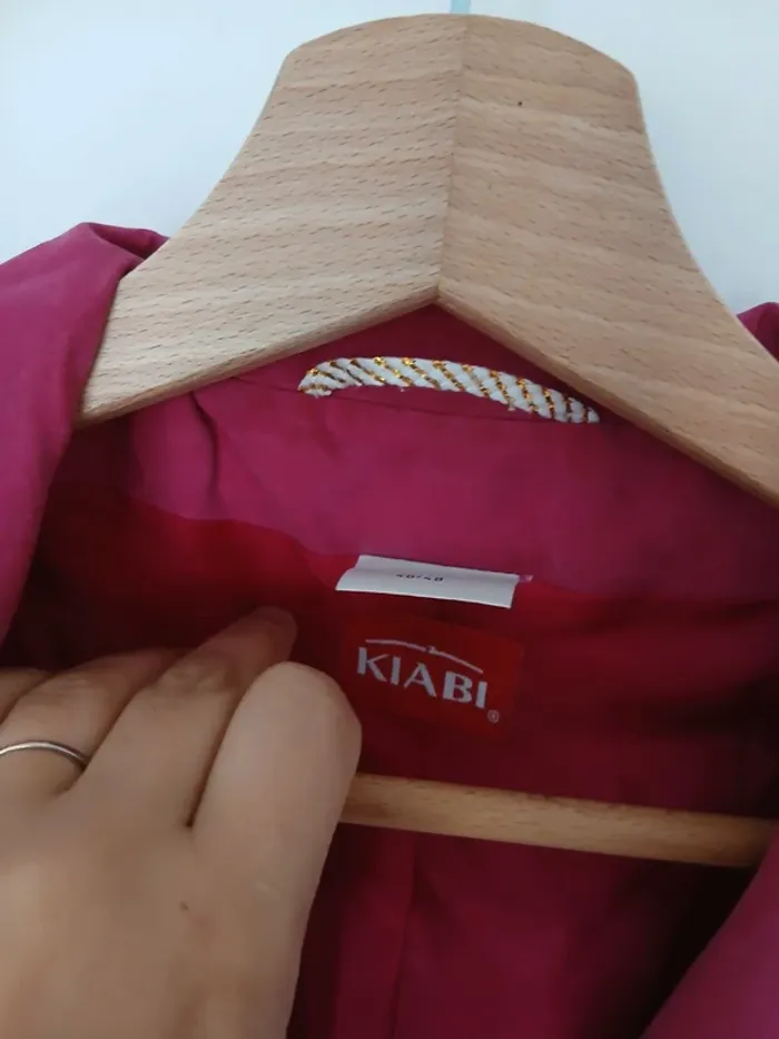 Veste blazer vintage kiabi rose fushia 46-48 - photo numéro 2