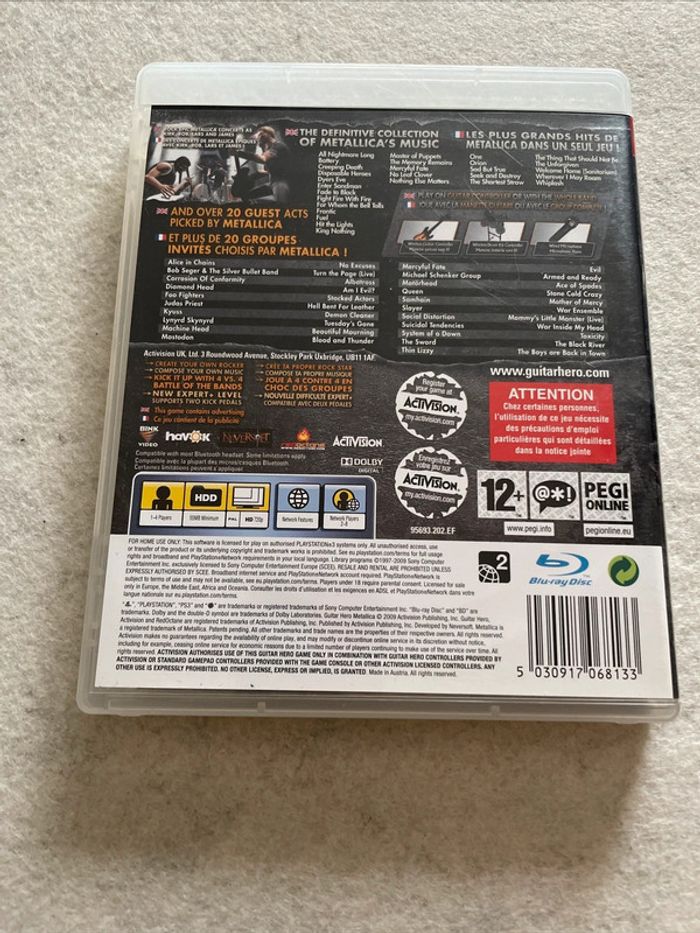 Guitar Hero Metallica Jeu PS3 Complet FR - photo numéro 3