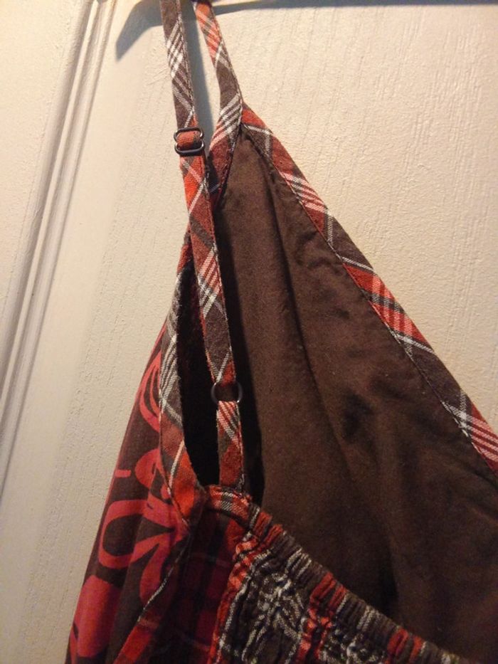 Robe col V style carreaux écossais taille 40 - photo numéro 7