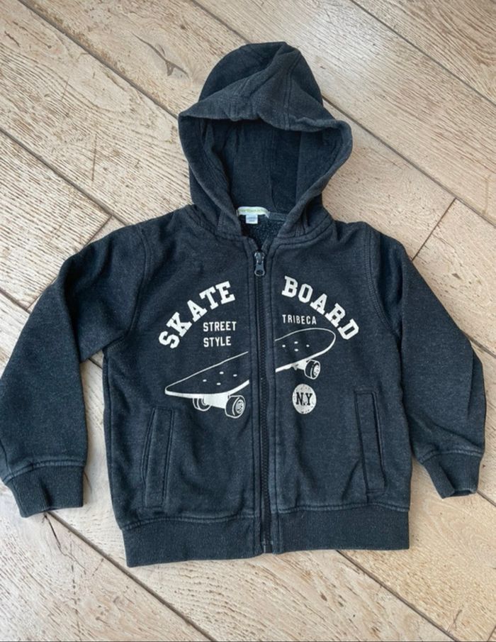 Sweat à capuche zippé 5 ans