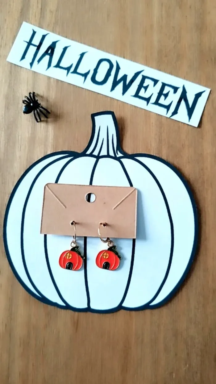 Boucles d’Oreilles Halloween Citrouilles 🎃