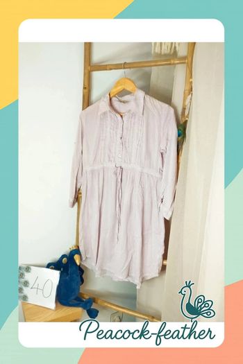 Tunique robe stradivarius rose 40 neuve
