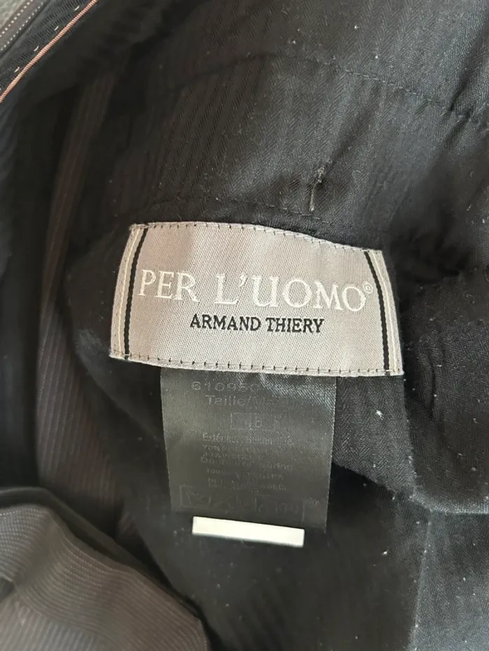 Costume deux pièces Armand Thiery marron foncé - photo numéro 11