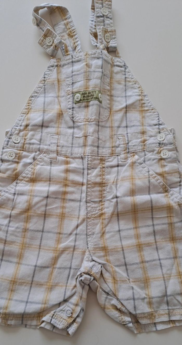 Salopette courte garçon avec bob 12 mois - photo numéro 2