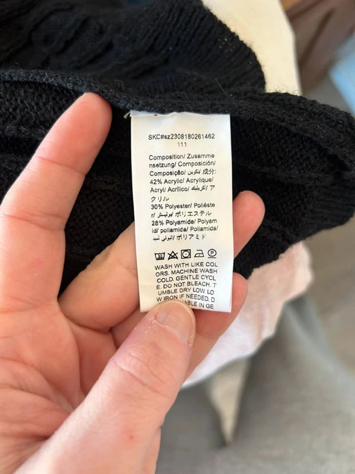 Robe pull torsadée noire Vintage Dressing - Taille 36/38, Très bon état 💖 - photo numéro 11