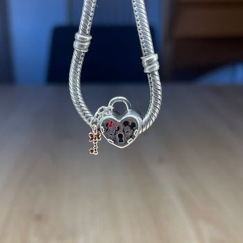 Charm Pandora Cadenas Mickey & Minnie 💞 Amour Disney – Bijou Collector en Argent 925