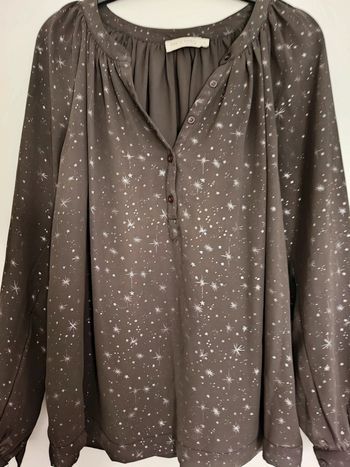 Blouse manches longues See U Soon taille 2 étoiles argentées