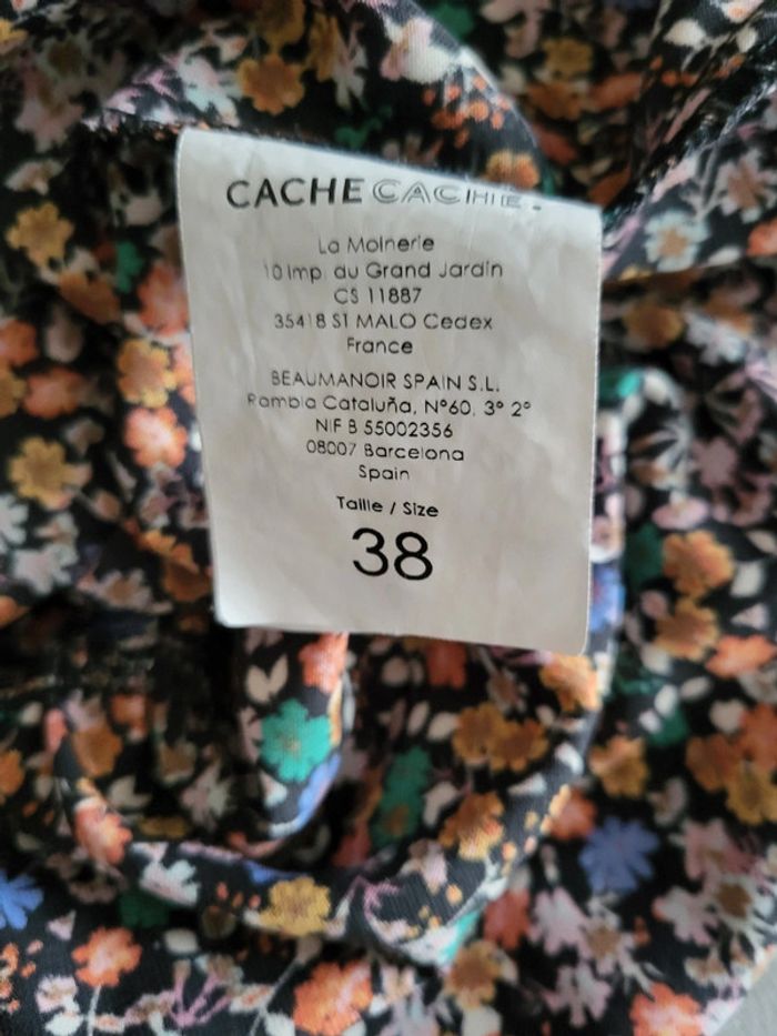 Blouse peplum fleurie t38 - photo numéro 4