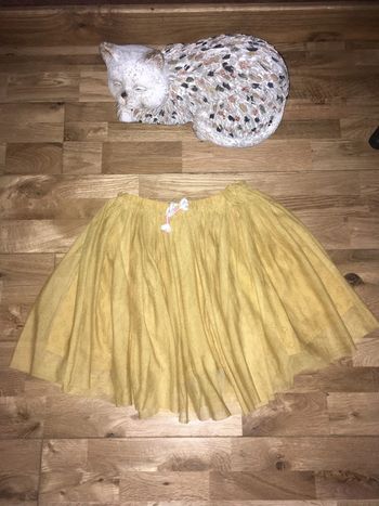 Jolie jupe moutarde tao nickel 8 ans