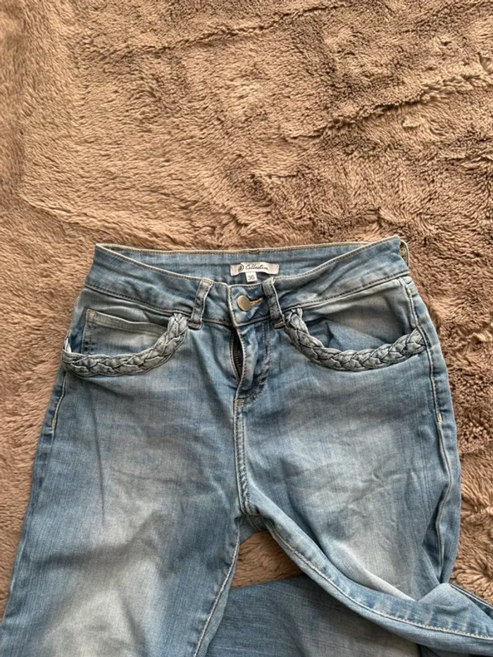 Pantalon jean bleu clair taille 36 - photo numéro 4