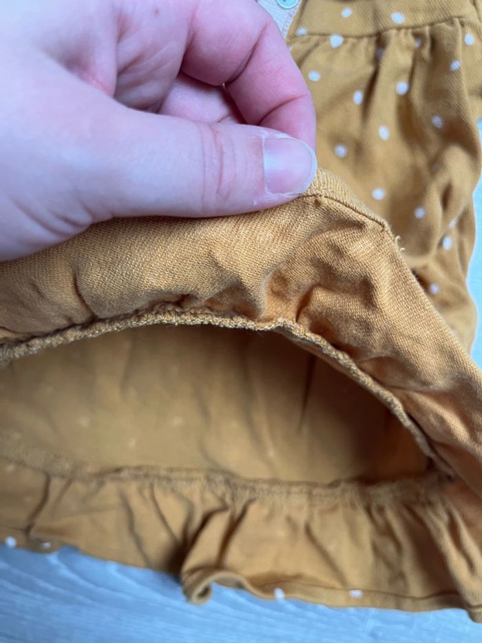 Robe chemise jaune moutarde Zara 3-6 mois - photo numéro 5