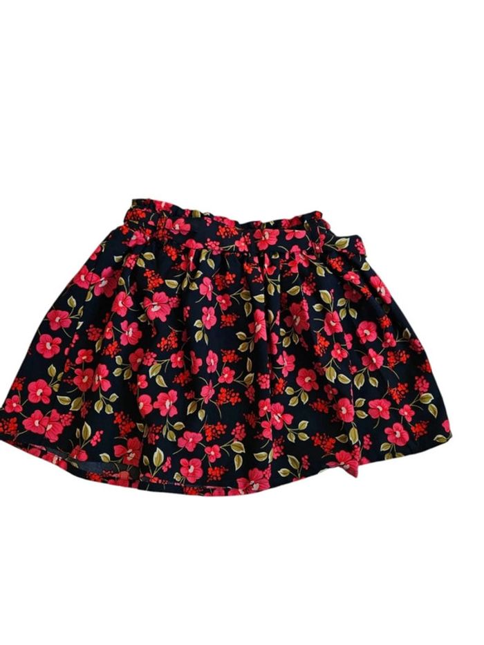 Jupe courte fleuri multicolore - 6 ans - photo numéro 2