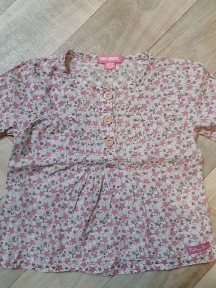 Ensemble fille blouse et pantalon 18 mois - photo numéro 7