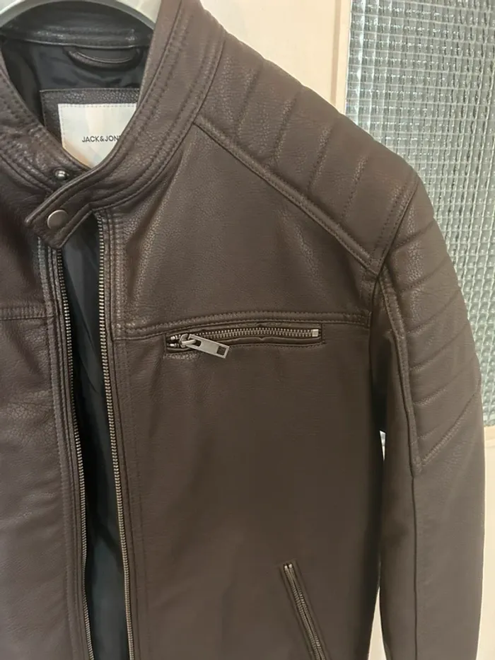 Veste biker Jack & Jones - photo numéro 4