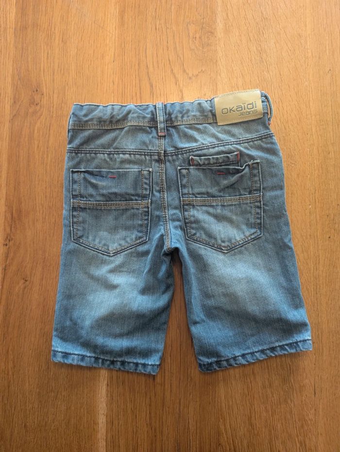 Short en jean bleu Okaïdi 3 ans - photo numéro 2