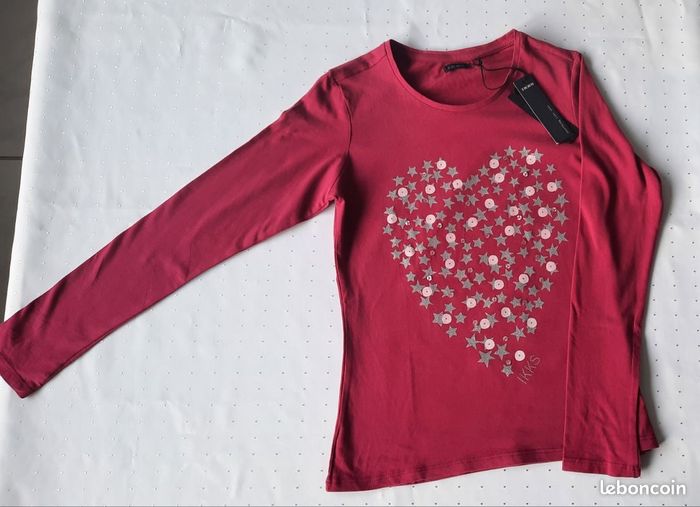 T-Shirt Manches Longues Neuf Etiqueté Taille 12 Ans marque IKKS