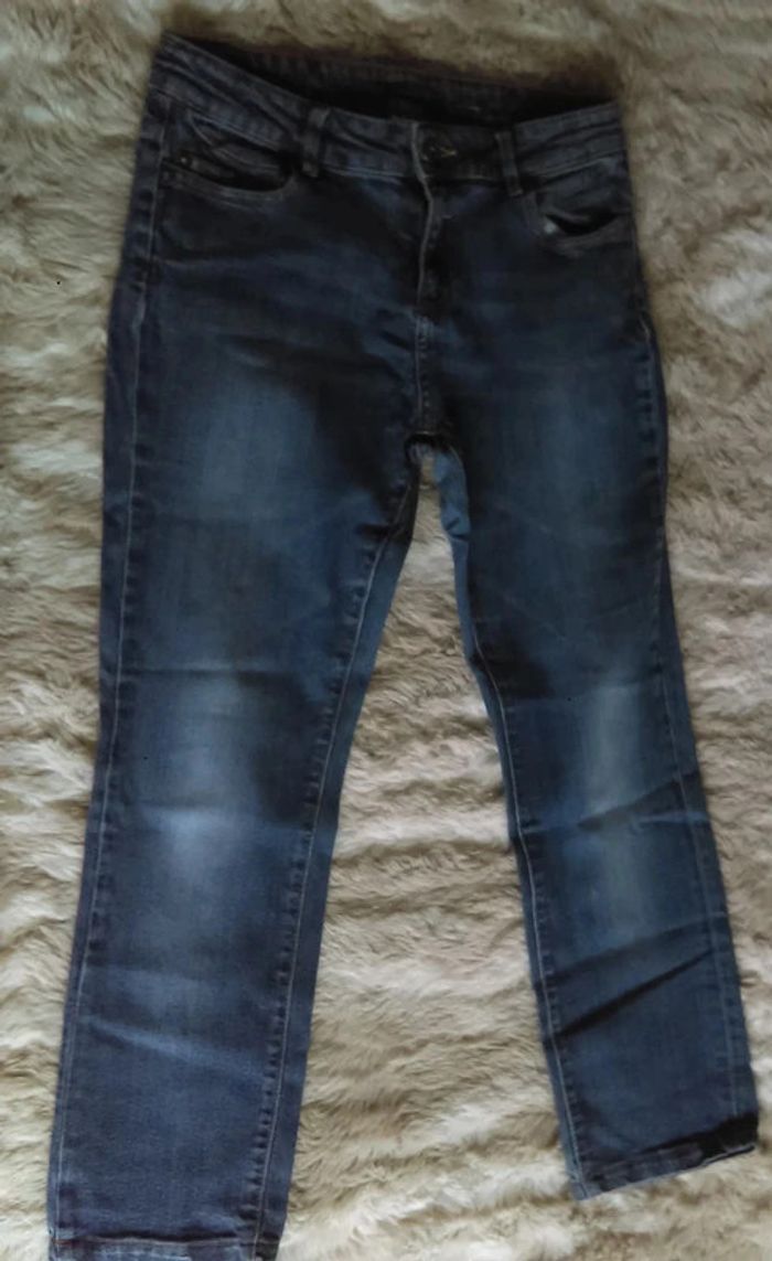 Pantacourt jean femme T40 -La Redoute - photo numéro 3