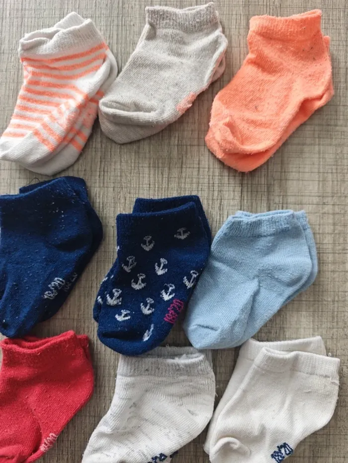 Lot de 9 paires de socquettes Tape à l'oeil 18/20