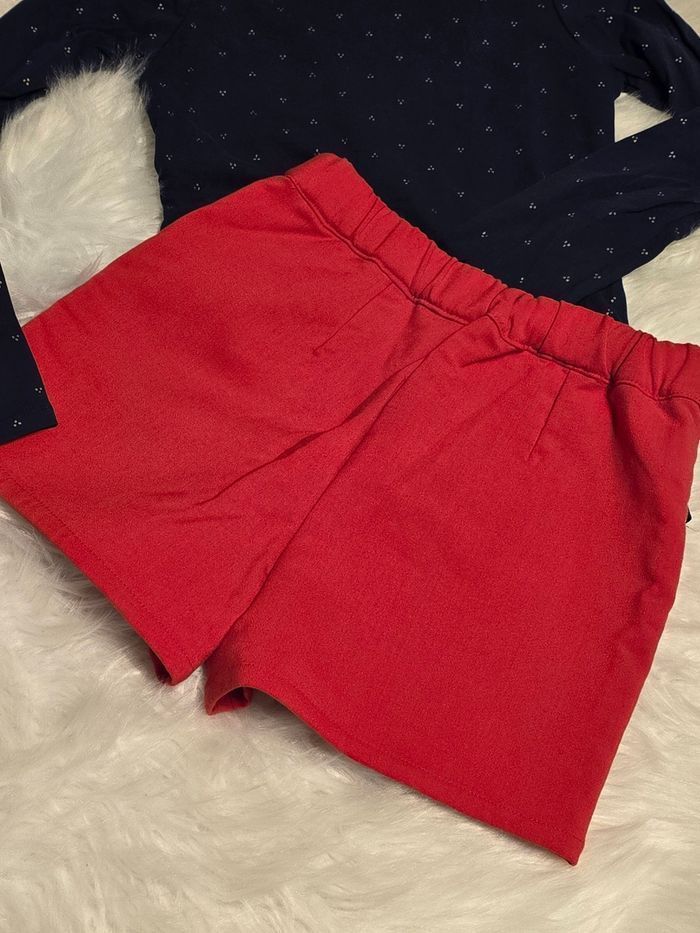 Neufs (non portés) 😍🤩⚘️ superbe ensemble sous pull et short 8 ans fille ⚘️🤩😍 - photo numéro 3