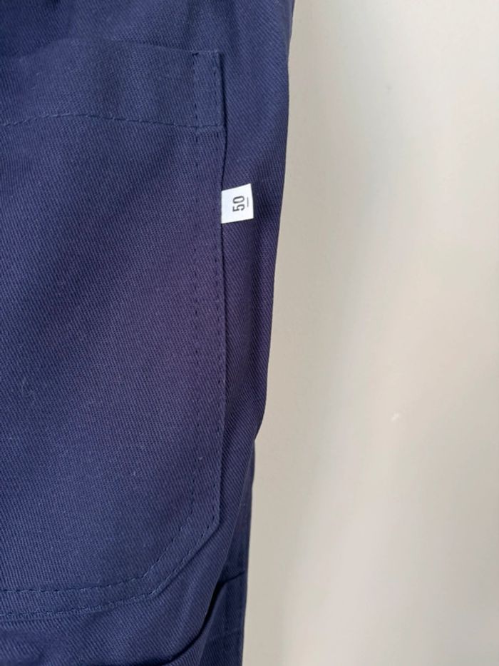 👖 pantalon bleu de travail - neuf sans étiquette - taille 50 - 100% coton - photo numéro 5