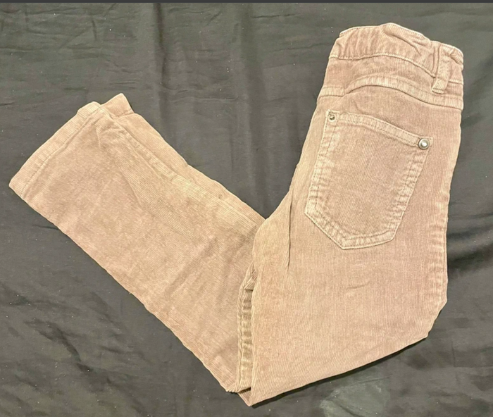 Pantalon côtelé effet velours marron ZaraKids - photo numéro 2