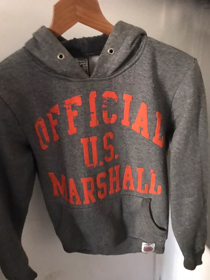 Sweat à capuche marque Us Marshall taille S - photo numéro 8