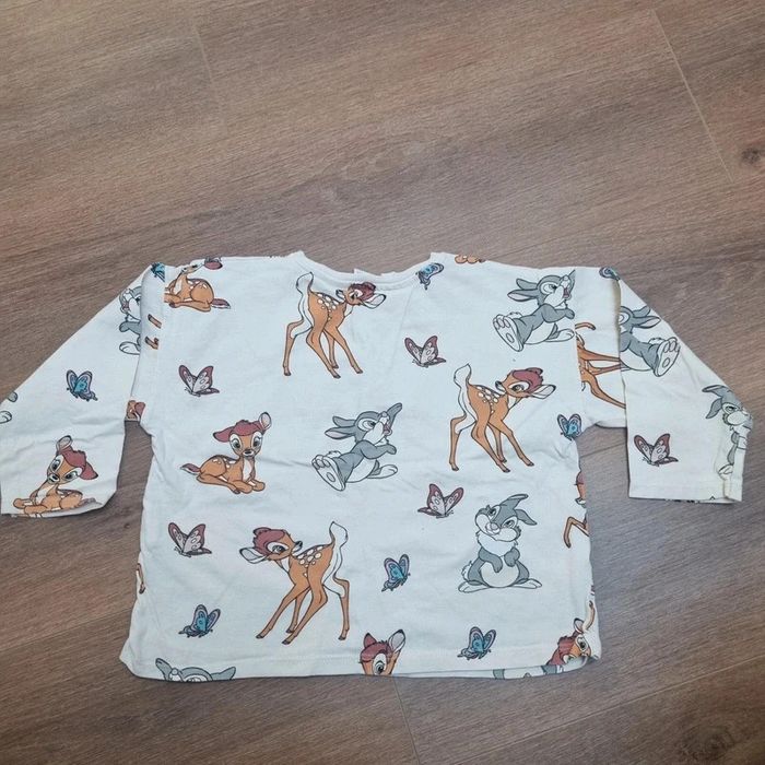 Tee-shirt Disney manches 3/4 Zara Taille 4/5 ans - photo numéro 2
