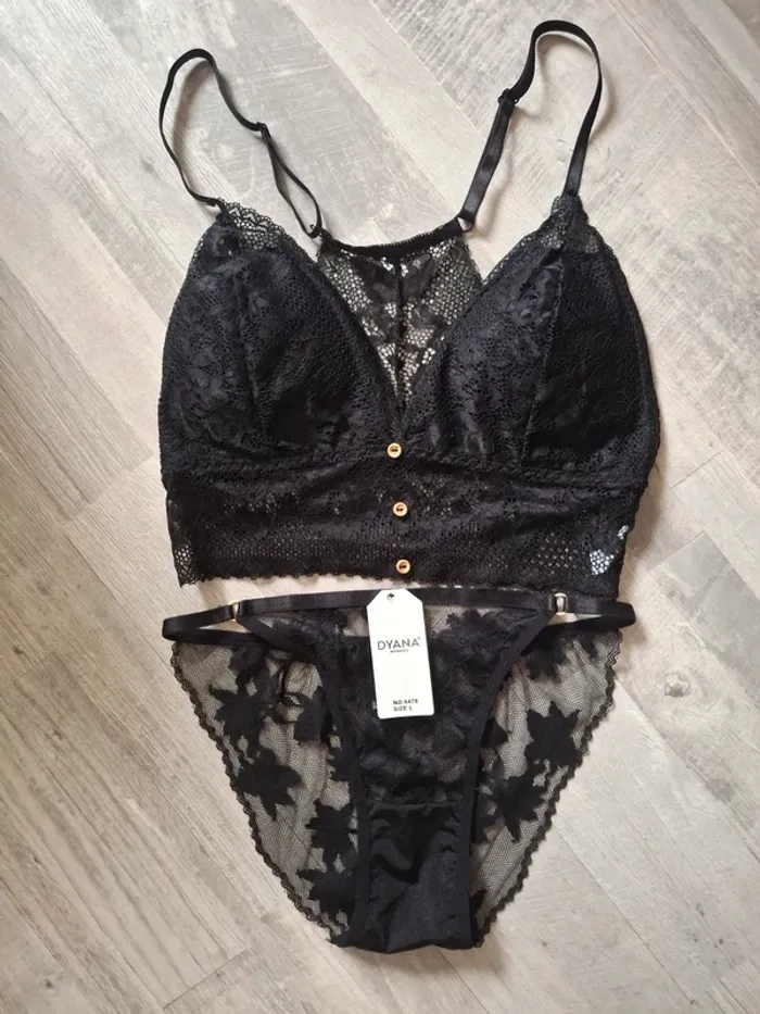 Ensemble lingerie 2pces noire