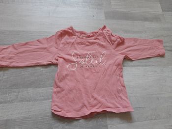 Tee shirt rose 12 mois kiabi