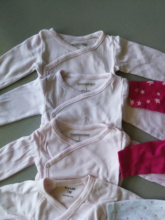 Lot de 12 bodies manches longues 1mois - photo numéro 5