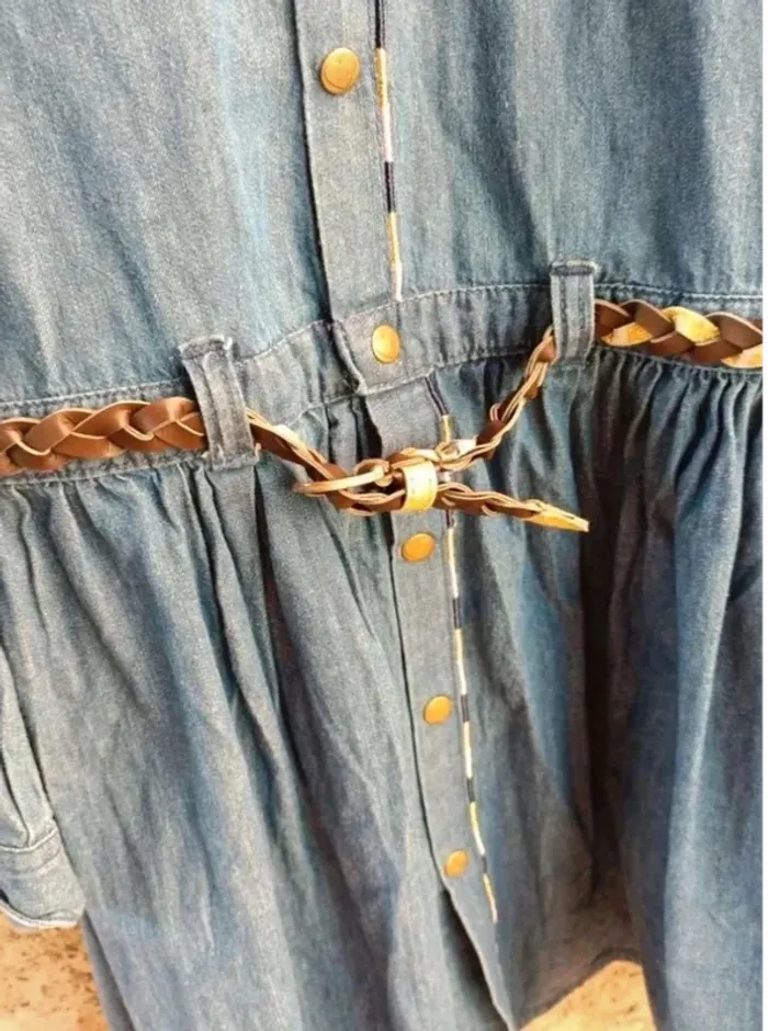 Robe en jean Lili marelle 12 ans bon état - photo numéro 7