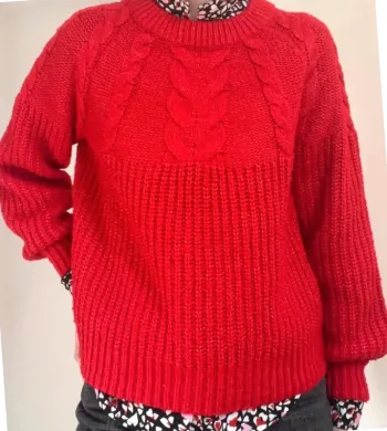 Pull torsades un peu oversize