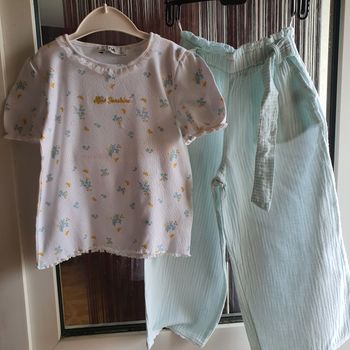 Ensemble Pantalon de toile, t-shirt 6 ans