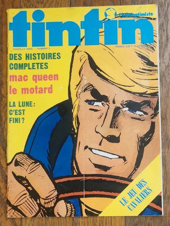 Ancien magazine Tintin N°2 l'hebdotimiste 1973 vintage