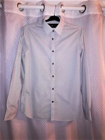 Chemise Celio à motifs noires, taille M, TBE comme neuve!